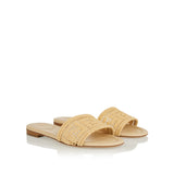 Sunshine mesh slides with raffia FF embroidery