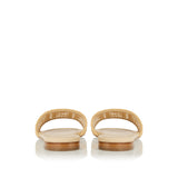 Sunshine mesh slides with raffia FF embroidery