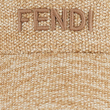 Visor with coral cotton bandana foulard