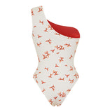 One-shoulder swimsuit