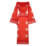 Underwater Sanctuary open-back maxi dress