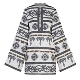 Temple embroidered mini dress