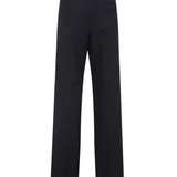 Wide-leg tailored wool trousers