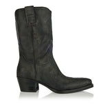 Leather knee-high boots