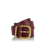 Coaxial Loop leather belt