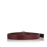 Coaxial Loop leather belt