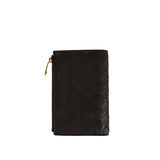 Intrecciato medium bi-fold zip wallet