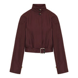 Belted cotton jacket
