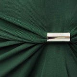 Asymmetric ribbed stretch-cotton dress