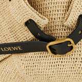 Punch hole medium raffia shopper