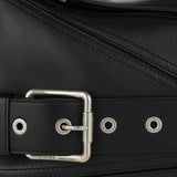 Puzzle biker small leather bag