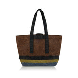 Loewe Fold raffia shopper