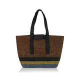 Loewe Fold raffia shopper