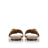 Pebble leather slides