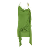 Encased Nature Cascade mini dress