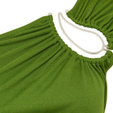 Paisley asymmetric gathered tank top