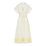 Lucky embroidered midi dress