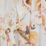 Ascension frill midi dress