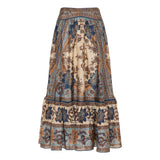 Ascension tiered midi skirt