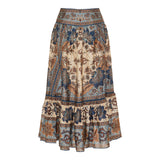 Ascension tiered midi skirt