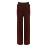 Niro pleated wool-blend straight-leg trousers
