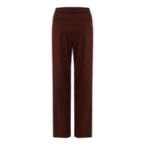 Niro pleated wool-blend straight-leg trousers