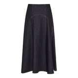 Triangle De Nîmes denim midi skirt