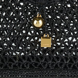Le Spiaggia small square raffia bag