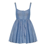 Chambray skater dress