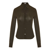 Button-down fitted shirt