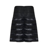 Ribbed-knit mini skirt