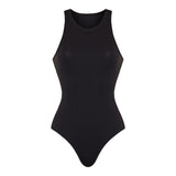 Sculpting rib jersey bodysuit