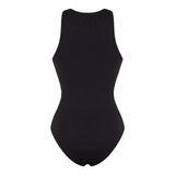 Sculpting rib jersey bodysuit