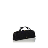 Le Teckel suede clutch bag