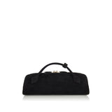 Le Teckel suede clutch bag
