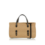 Alaïa Mina 25 medium paper-straw tote