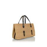 Alaïa Mina 25 medium paper-straw tote