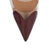 Le Coeur patent leather mules