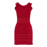 Sleeveless knitted dress