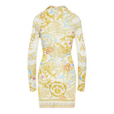 Underwater Barocco safety pin mini dress