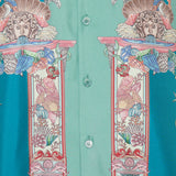 Coral theatre silk shirt