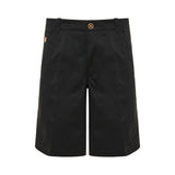 Cotton gabardine shorts