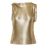 Safety pin metal mesh top
