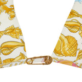 La Vacanza Barocco printed bikini top