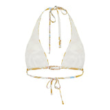 La Vacanza Barocco printed bikini top