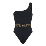 Greca border one-piece swimsuit