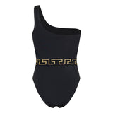 Greca border one-piece swimsuit