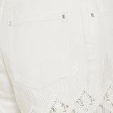 Macramé cotton shorts