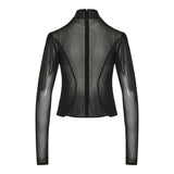 Embellished Turtleneck top