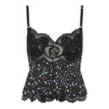 Black lace camisole